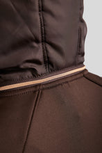 Load image into Gallery viewer, OUTLET MoFlora Rosegold Crystal Logo Jacket - Brown