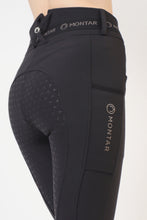 Load image into Gallery viewer, OUTLET Gudrun Highwaisted Logo Breeches - Black, Fullgrip