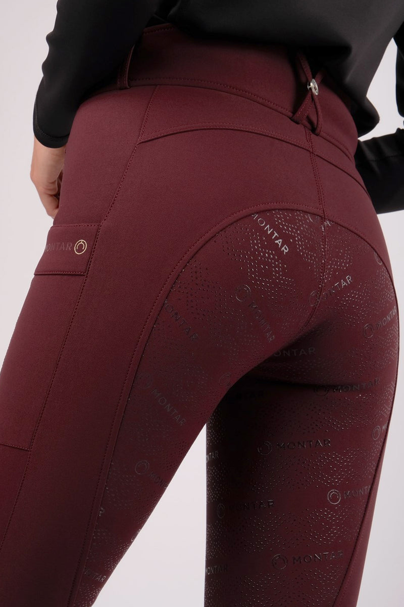 Montar Aurora Logo Highwaist Breeches - Plum – House Of Montar Uk