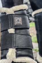 Load image into Gallery viewer, OUTLET Sheepskin Brushing Boots Set of 4 - Black