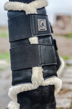 Load image into Gallery viewer, OUTLET Sheepskin Brushing Boots Set of 4 - Black