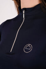 Load image into Gallery viewer, Everly Crystal Logo Baselayer - Navy
