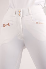Load image into Gallery viewer, OUTLET Molly Rosegold Highwaist Yati Breeches - White, Fullgrip