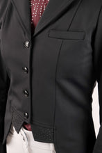 Load image into Gallery viewer, OUTLET Dressage Short Crystal Tailcoat Jacket - Black