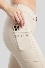 Load image into Gallery viewer, Megan Phone Pocket Yati Highwaisted Breeches - Silver Grey, Fullgrip
