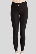 Load image into Gallery viewer, MoMaddie Rosegold Logo Crystal Breeches - Black
