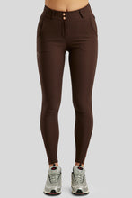 Load image into Gallery viewer, Briella Highwaisted Rosegold Crystal Breeches - Brown, Fullgrip
