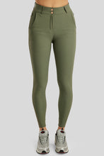 Load image into Gallery viewer, Briella Highwaisted Rosegold Crystal Breeches - Pine Green, Fullgrip
