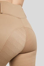 Load image into Gallery viewer, MoElaine Lasercut Logo Riding leggings - Latte, Fullgrip
