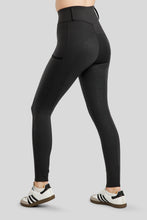 Load image into Gallery viewer, MoElaine Lasercut Logo Riding leggings - Black, Fullgrip

