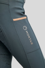 Load image into Gallery viewer, Junior Millie Rosegold Adjustable Breeches - Dark Slate, Fullgrip
