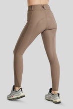 Load image into Gallery viewer, Megan Phone Pocket Yati Highwaisted Breeches - Cinder, Fullgrip
