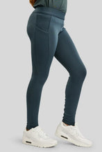 Load image into Gallery viewer, Junior MoWinnie Rosegold Leggings - Dark Slate, Fullgrip
