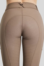 Load image into Gallery viewer, Megan Phone Pocket Yati Highwaisted Breeches - Cinder, Fullgrip
