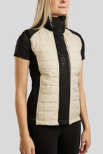 Load image into Gallery viewer, MoMartha Contrast Hybrid Gilet - Warm Light Grey

