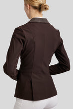 Load image into Gallery viewer, MoKately Crystal Competition Jacket with Pintucks - Brown
