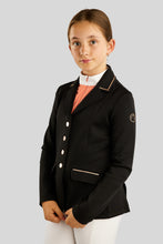 Load image into Gallery viewer, MoHelen Junior Rosegold Sparkle Competition Jacket - Black
