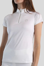 Load image into Gallery viewer, Everly Technical Crystal Polo - White
