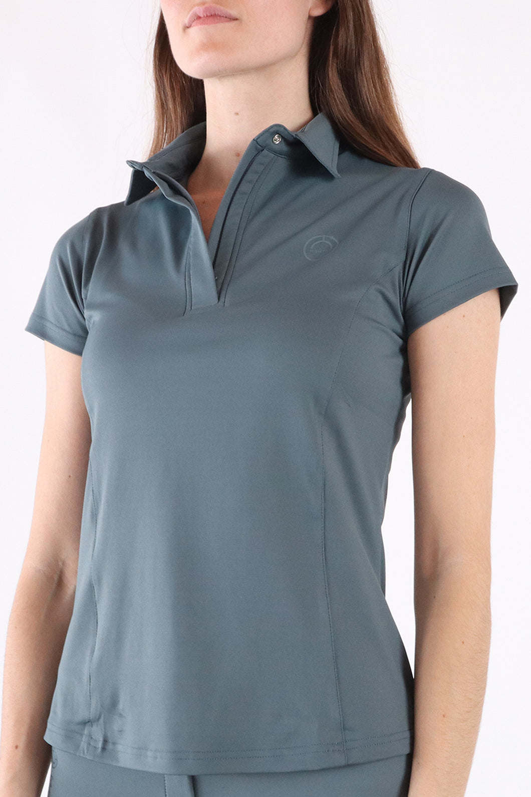 Rebecca Technical Basic Polo Shirt - Jade