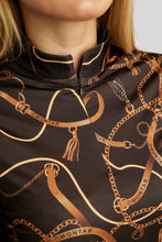 Load image into Gallery viewer, Haily Bridle Print Baselayer - Brown
