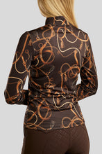 Load image into Gallery viewer, Haily Bridle Print Baselayer - Brown
