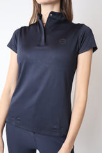 Load image into Gallery viewer, Briella Crystal Tech Polo - Navy
