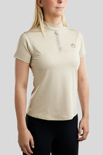 Load image into Gallery viewer, Junior MoBriella Crystal Tech Polo - Silver Grey
