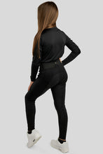 Load image into Gallery viewer, Junior MoEverline Rosegold Crystal Baselayer - Black
