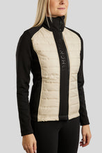 Load image into Gallery viewer, MoMartha Contrast Hybrid Jacket - Warm Light Grey
