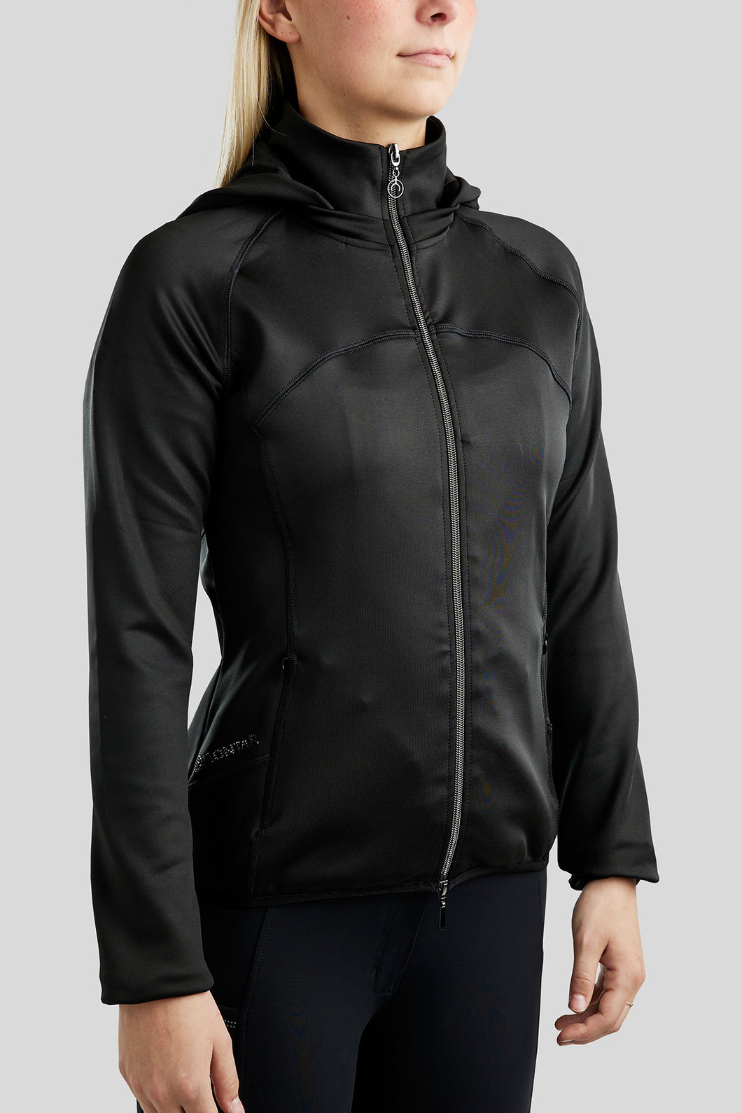 Junior MoBlair Zip Softshell Crystal Jacket - Black