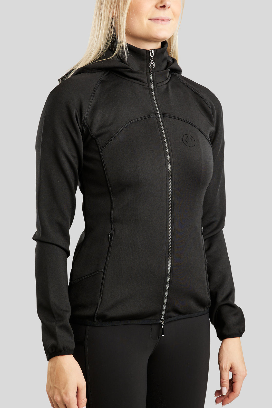 MoWendy Full Zip Softshell Jacket - Black