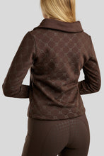 Load image into Gallery viewer, MoLara Logo Printed Quarter Zip - Brown
