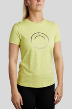 Load image into Gallery viewer, MoSille T-Shirt with Gun Metal Logo - Creamy Lime
