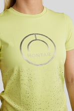 Load image into Gallery viewer, MoSille T-Shirt with Gun Metal Logo - Creamy Lime
