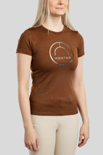 Load image into Gallery viewer, MoSille T-Shirt with Gun Metal Logo - Toffee
