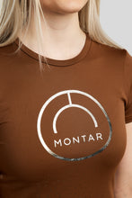 Load image into Gallery viewer, MoSille T-Shirt with Gun Metal Logo - Toffee
