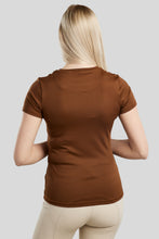 Load image into Gallery viewer, MoSille T-Shirt with Gun Metal Logo - Toffee
