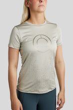 Load image into Gallery viewer, MoSille T-Shirt with Gun Metal Logo - Beige

