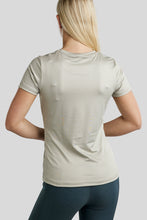 Load image into Gallery viewer, MoSille T-Shirt with Gun Metal Logo - Beige
