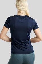 Load image into Gallery viewer, MoSille T-Shirt with Gun Metal Logo - Navy
