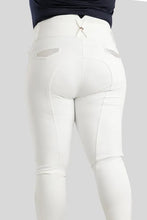 Load image into Gallery viewer, Briella Highwaisted Rosegold Crystal Breeches - White, Fullgrip
