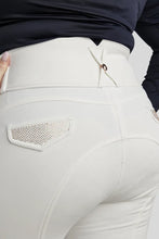 Load image into Gallery viewer, Briella Highwaisted Rosegold Crystal Breeches - White, Fullgrip
