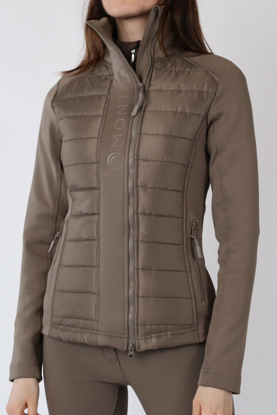 Emma Quilted Body Jacket - Mud