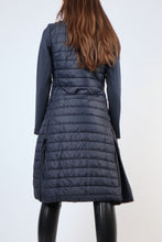 Load image into Gallery viewer, Emma Long Hybrid Jacket - Navy
