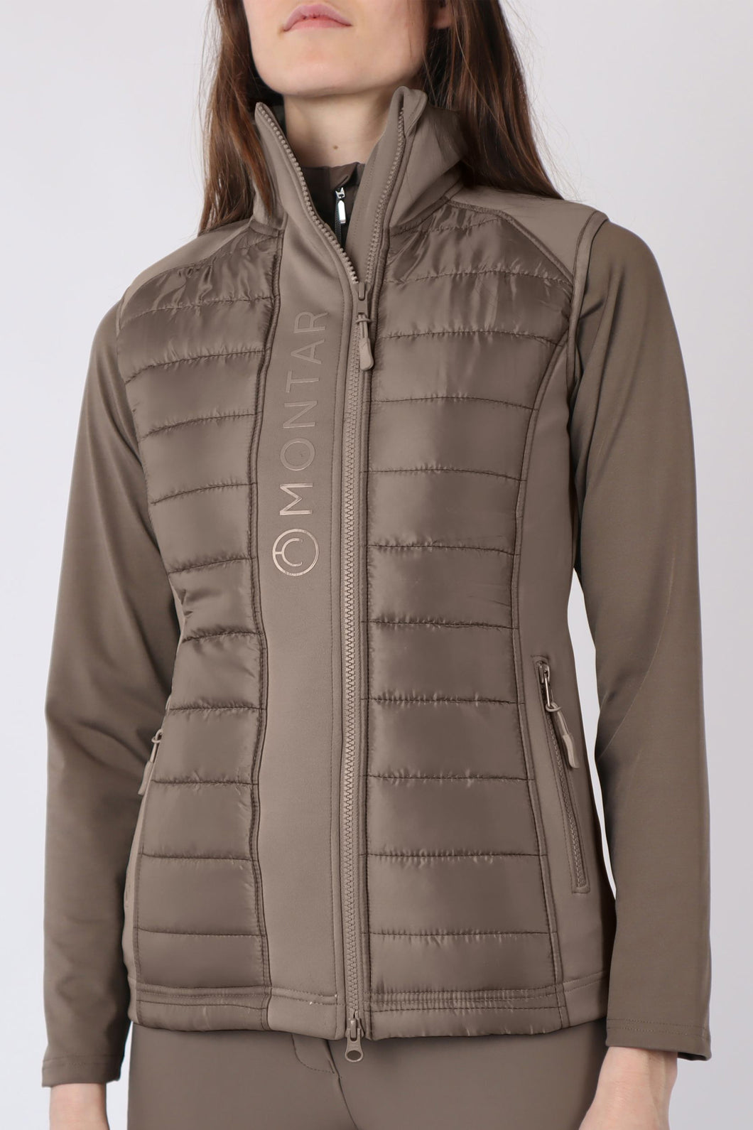 Emma Quilted Softshell Gilet - Mud