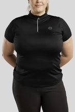 Load image into Gallery viewer, Everly Technical Crystal Polo - Black
