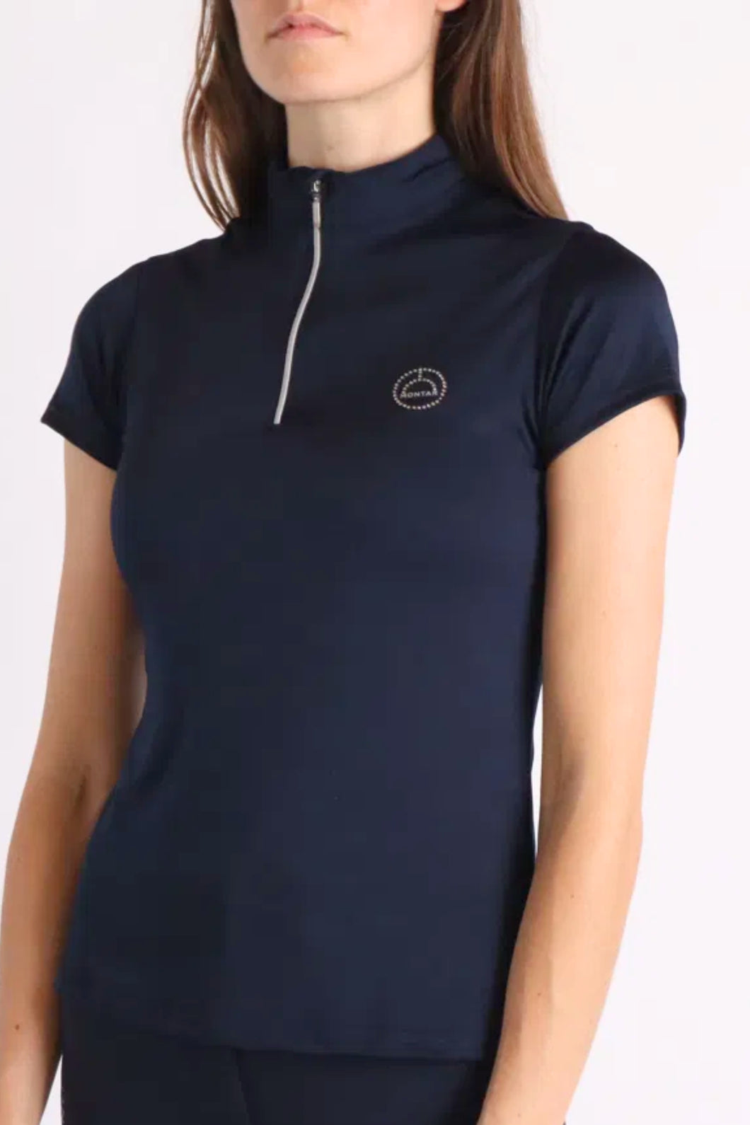 Everly Technical Crystal Polo - Navy