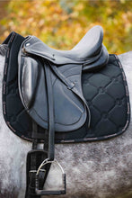 Load image into Gallery viewer, Free Dressage Logo Tape Saddle Pad - Black
