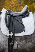 Load image into Gallery viewer, Free Dressage Logo Tape Saddle Pad - White
