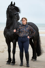 Load image into Gallery viewer, Haily Bridle Print Baselayer - Navy
